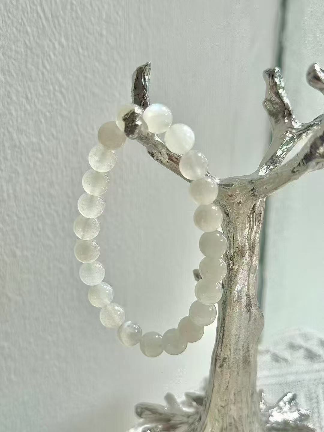 White Moonstone Bracelet