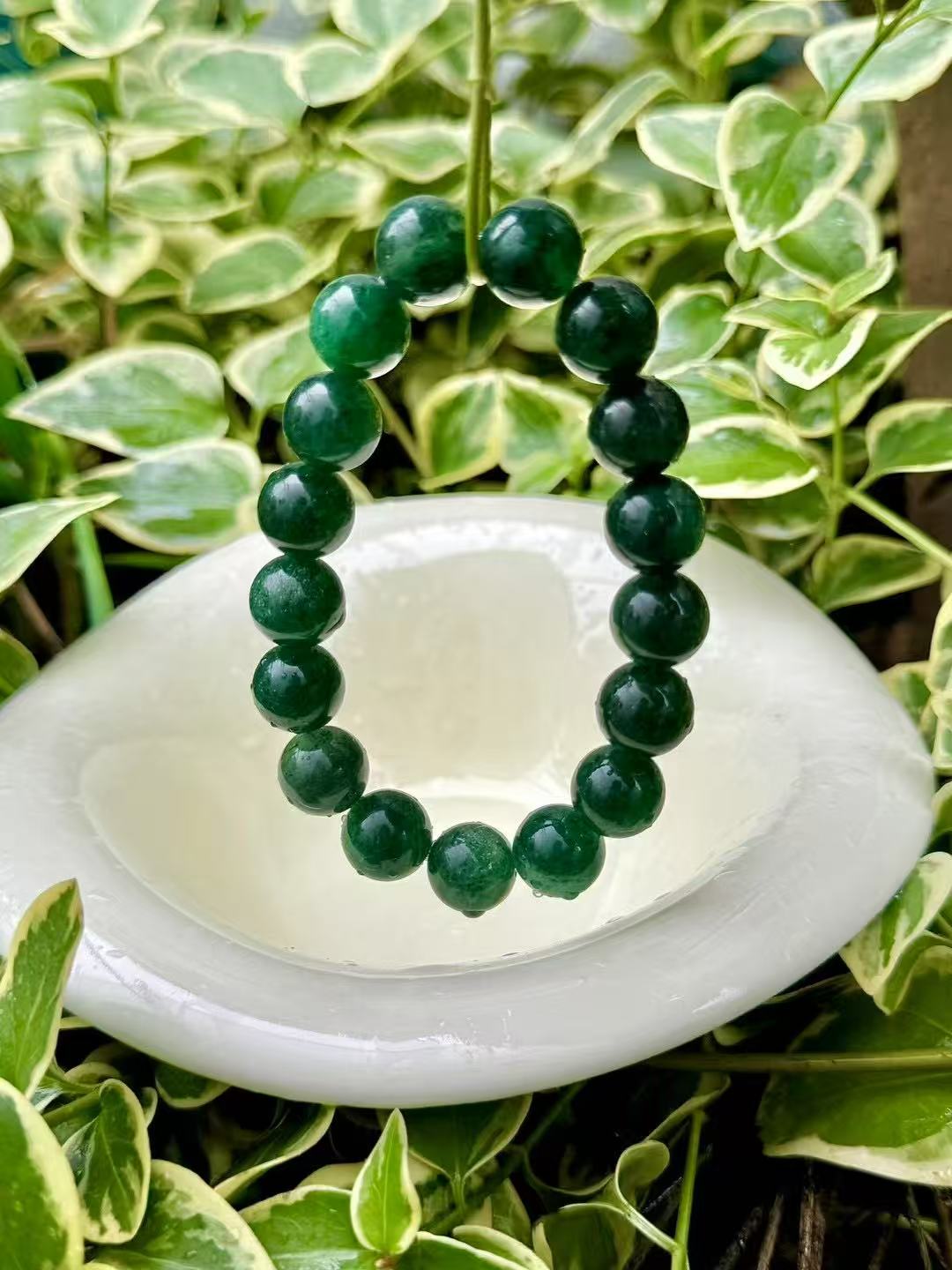 Green Strawberry Quartz Bracelet